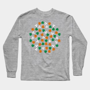 Shamrock Green White Orange Long Sleeve T-Shirt